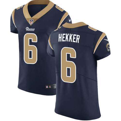 Nike Rams #6 Johnny Hekker Navy Blue Team Color Men's Stitched NFL Vapor Untouchable Elite Jersey